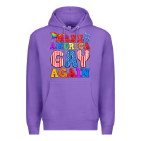 Purple Make America Gay Again Premium Hoodie - BundleAndBundleShop