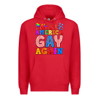 Red Make America Gay Again Premium Hoodie - BundleAndBundleShop