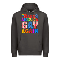 Smoke Make America Gay Again Premium Hoodie - BundleAndBundleShop