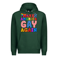 Sports Green Make America Gay Again Premium Hoodie - BundleAndBundleShop