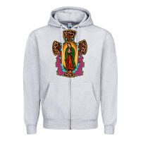 Our Lady Of Guadalupe Cross Zipper Hoodie | Teevron