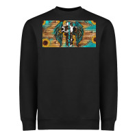 Black Blessed cros sunflowers Heavyweight Sweatshirt - RanaPortraitStore