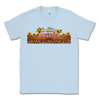 Dusty Blue god bless america libbey cup Classic Tee - HRA Design Shop