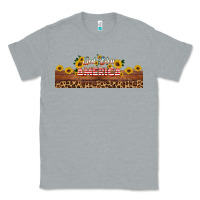 Heather Grey god bless america libbey cup Classic Tee - HRA Design Shop