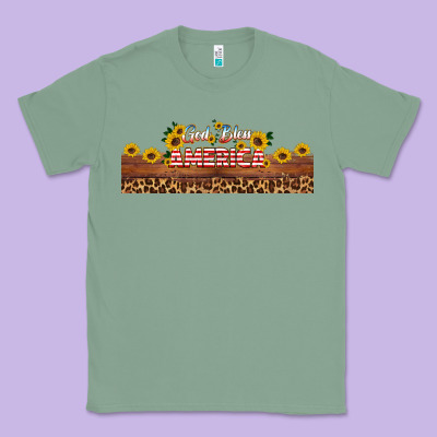 God Bless America Libbey Cup Classic Tee Designed By Hra Design Shop