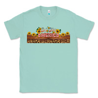 Seafoam god bless america libbey cup Classic Tee - HRA Design Shop