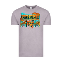 Vintage Zinc basketball mom with leopard Vintage Tee - Zillion Design Studio