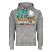 Cloud Rock eat sleep volleyball repeat Vintage Hoodie - texasbilliewilder