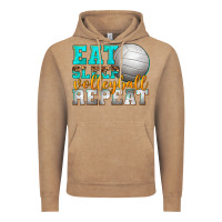 Vintage Coffee eat sleep volleyball repeat Vintage Hoodie - texasbilliewilder