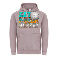 Vintage Zinc eat sleep volleyball repeat Vintage Hoodie - texasbilliewilder