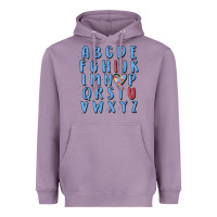 Lavender alphabet autism awareness Heavyweight Hoodie - MaliasSmallBusiness