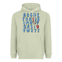 Matcha alphabet autism awareness Heavyweight Hoodie - MaliasSmallBusiness