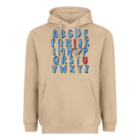 Mushroom alphabet autism awareness Heavyweight Hoodie - MaliasSmallBusiness
