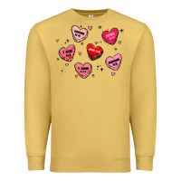 Antique Gold howdy valentine Premium Sweatshirt - MaliasSmallBusiness