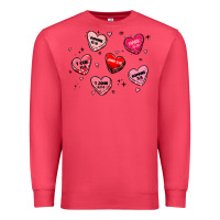 Cardinal howdy valentine Premium Sweatshirt - MaliasSmallBusiness