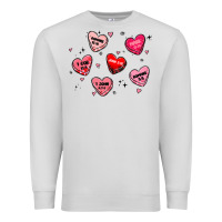 Dove Grey howdy valentine Premium Sweatshirt - MaliasSmallBusiness
