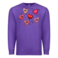 Purple howdy valentine Premium Sweatshirt - MaliasSmallBusiness