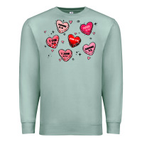 Seafoam howdy valentine Premium Sweatshirt - MaliasSmallBusiness
