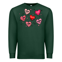 Sports Green howdy valentine Premium Sweatshirt - MaliasSmallBusiness