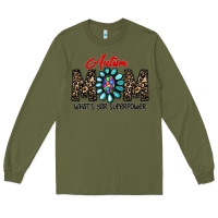 Army Green autism Long Sleeve Tee - CowhideDigitalArt