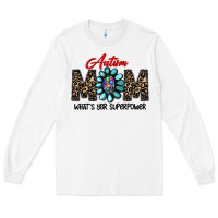 White autism Long Sleeve Tee - CowhideDigitalArt