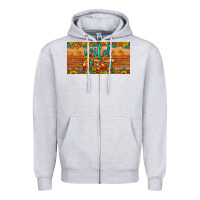 Heather Grey wild west license plate Zipper Hoodie - Artiststas