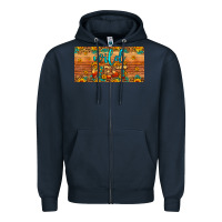 Navy wild west license plate Zipper Hoodie - Artiststas