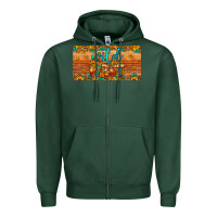 Sports Green wild west license plate Zipper Hoodie - Artiststas