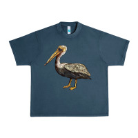Midnight Navy louisiana state bird pelican Urban Heavy Tee - BarkalooDesign
