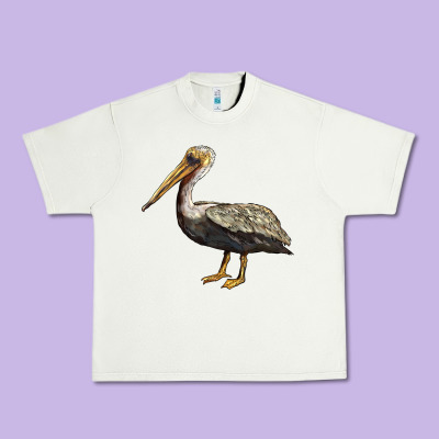Louisiana State Bird Pelican Urban Heavy Tee Designed By Barkaloodesign