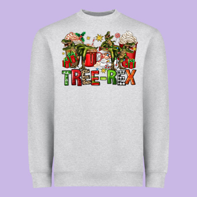 Tree Rex Coffee Cups Heavyweight Sweatshirt Designed By Zillion Design Studio
