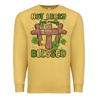 Antique Gold not lucky just really blessed malia Premium Sweatshirt - MaliasSmallBusiness