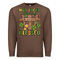 Chestnut not lucky just really blessed malia Premium Sweatshirt - MaliasSmallBusiness
