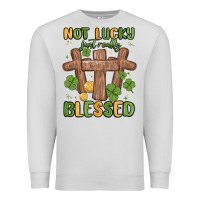 Dove Grey not lucky just really blessed malia Premium Sweatshirt - MaliasSmallBusiness