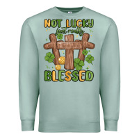 Seafoam not lucky just really blessed malia Premium Sweatshirt - MaliasSmallBusiness