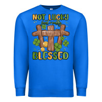 True Royal not lucky just really blessed malia Premium Sweatshirt - MaliasSmallBusiness
