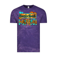Cloud Purple basketball mini with leopard Vintage Tee - Zillion Design Studio