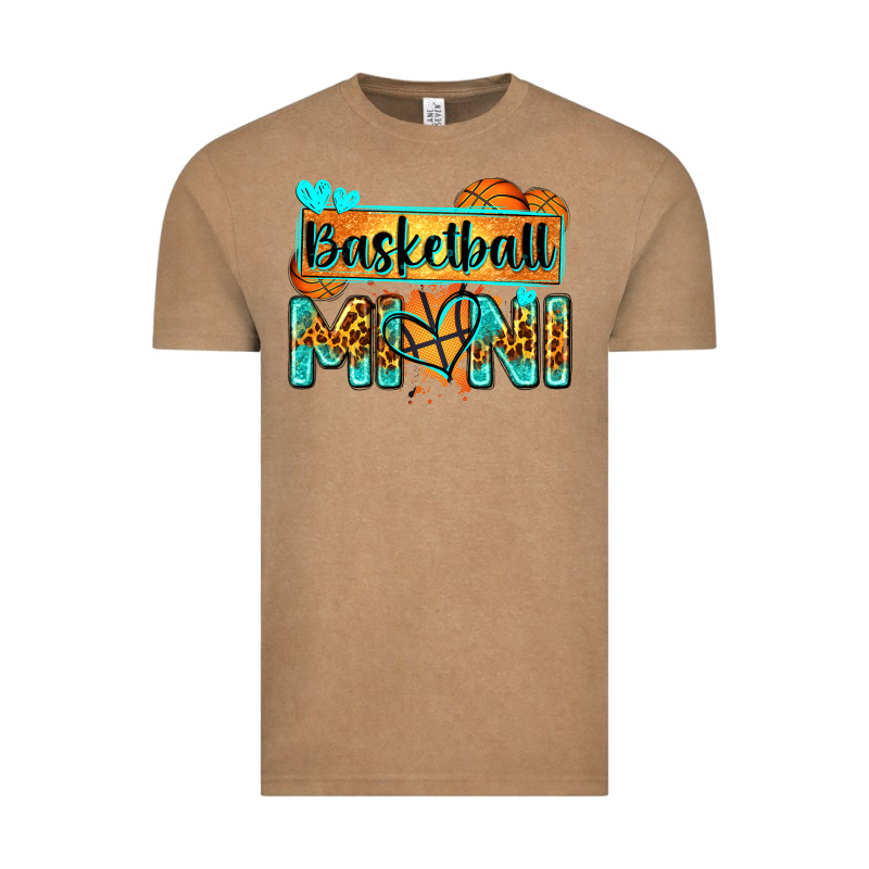 Basketball Mini With Leopard Vintage Tee by Zillion Design Studio | Teevron