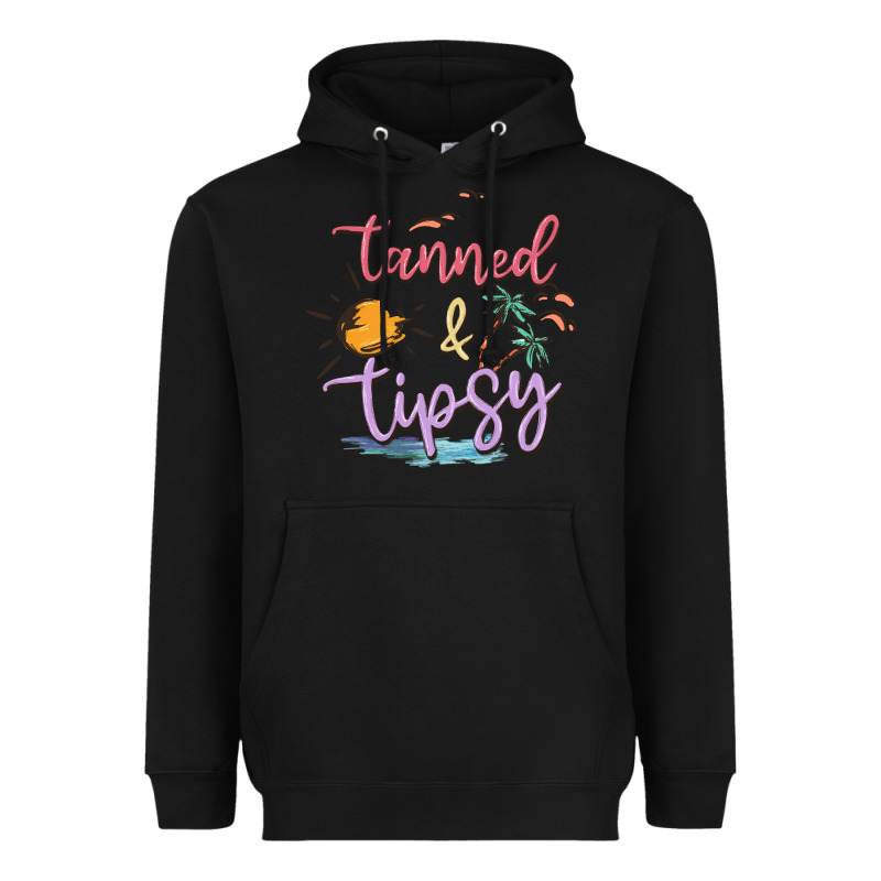Tanned And Tipsy Heavyweight Hoodie by MaliasSmallBusiness | Teevron