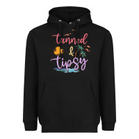 Black tanned and tipsy Heavyweight Hoodie - MaliasSmallBusiness