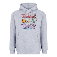 Heather Grey tanned and tipsy Heavyweight Hoodie - MaliasSmallBusiness