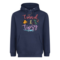 Navy tanned and tipsy Heavyweight Hoodie - MaliasSmallBusiness