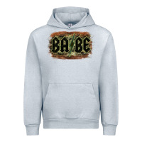 Heather Grey Camouflage Patterned Babe Tried Urban Hoodie - Bettercallsaul