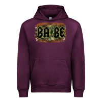 Mauve Wine Camouflage Patterned Babe Tried Urban Hoodie - Bettercallsaul