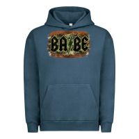 Pigment Midnight Navy Camouflage Patterned Babe Tried Urban Hoodie - Bettercallsaul