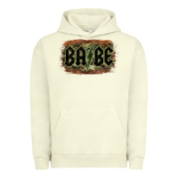 Pigment Pistachio Camouflage Patterned Babe Tried Urban Hoodie - Bettercallsaul