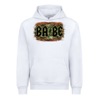 White Camouflage Patterned Babe Tried Urban Hoodie - Bettercallsaul