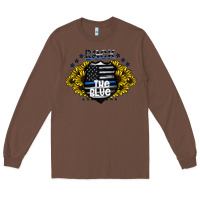 Chestnut back the blue Long Sleeve Tee - CowhideDigitalArt
