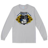 Moon Dust back the blue Long Sleeve Tee - CowhideDigitalArt