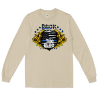 Mushroom back the blue Long Sleeve Tee - CowhideDigitalArt